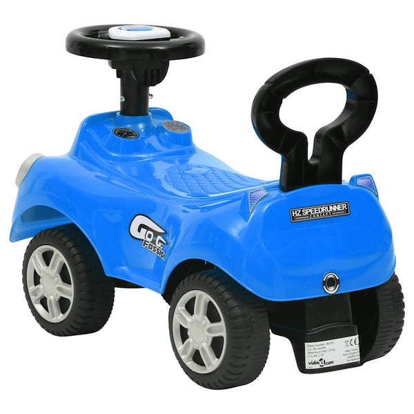 Potkuauto väriltään sininen
