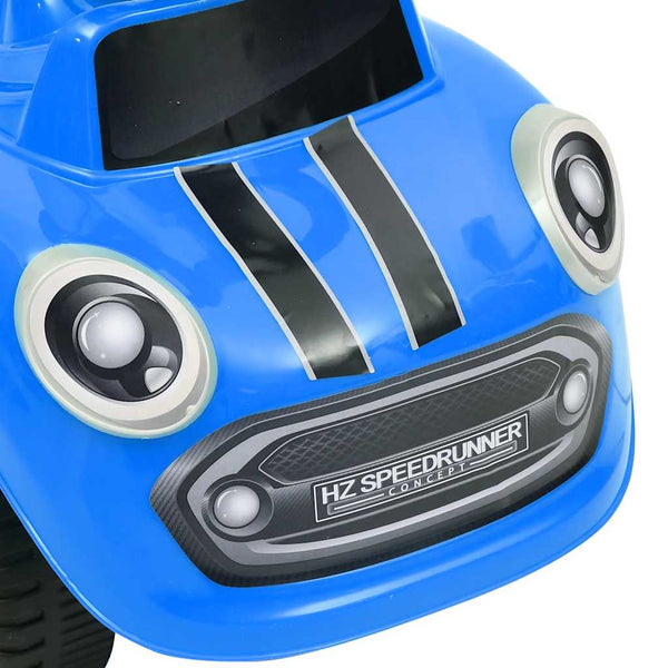 Potkuauto väriltään sininen