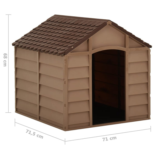 Ruskea koirankoppi Prodoniuc 71x71,5x68cm