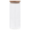Lasiset säilytyspurkit bambukansilla 6 kpl 1000 ml