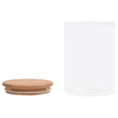 Lasiset säilytyspurkit bambukansilla Gachi 800 ml (4 kpl)