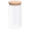 Lasiset säilytyspurkit bambukansilla 4 kpl 1200 ml