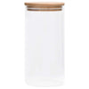 Lasiset säilytyspurkit bambukansilla 4 kpl 1200 ml