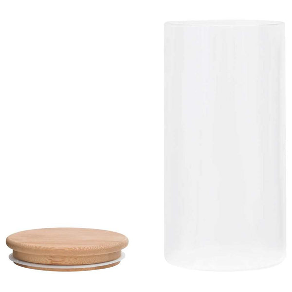 Lasiset säilytyspurkit bambukansilla 4 kpl 1200 ml