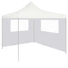 3070424 vidaXL Gazebo Sidewall with Windows 4x2 m White (315313)