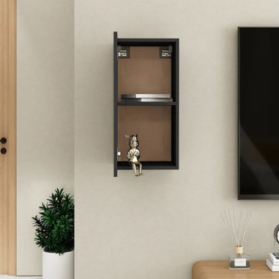 TV-taso musta 30,5x30x60 cm tekninen puu