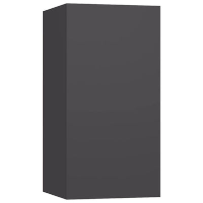 TV-tasot 2 kpl harmaa 30,5x30x60 cm tekninen puu