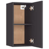 TV-tasot 2 kpl harmaa 30,5x30x60 cm tekninen puu