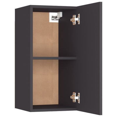 TV-tasot 2 kpl harmaa 30,5x30x60 cm tekninen puu