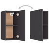 TV-tasot 2 kpl harmaa 30,5x30x60 cm tekninen puu