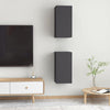 TV-tasot 2 kpl harmaa 30,5x30x60 cm tekninen puu