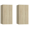 TV-tasot 2 kpl Sonoma-tammi 30,5x30x60 cm tekninen puu