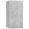 TV-taso betoninharmaa 30,5x30x60 cm tekninen puu