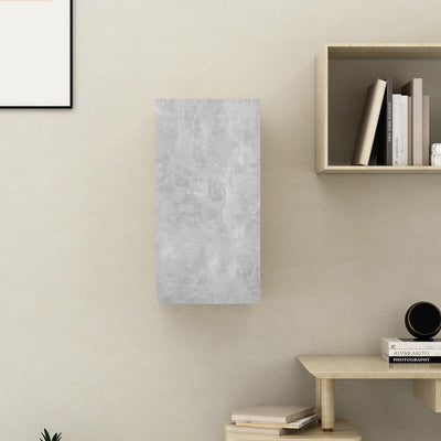 TV-taso betoninharmaa 30,5x30x60 cm tekninen puu