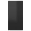 TV-tasot 2 kpl korkeakiilto musta 30,5x30x60 cm tekninen puu