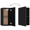 TV-tasot 2 kpl korkeakiilto musta 30,5x30x60 cm tekninen puu