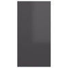 TV-tasot 2 kpl korkeakiilto harmaa 30,5x30x60 cm tekninen puu