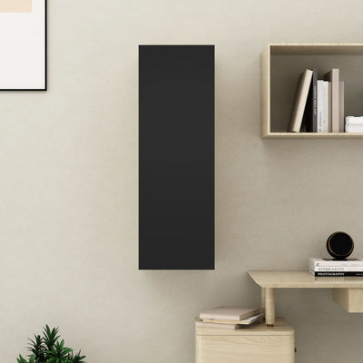 TV-taso musta 30,5x30x90 cm tekninen puu