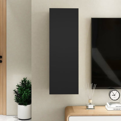 TV-taso musta 30,5x30x90 cm tekninen puu