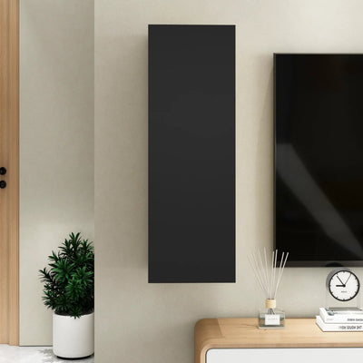TV-taso musta 30,5x30x90 cm tekninen puu