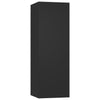 TV-tasot 2 kpl musta 30,5x30x90 cm tekninen puu