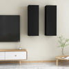 TV-tasot 2 kpl musta 30,5x30x90 cm tekninen puu