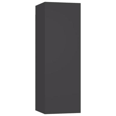 TV-tasot 2 kpl harmaa 30,5x30x90 cm tekninen puu
