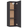 TV-tasot 2 kpl harmaa 30,5x30x90 cm tekninen puu