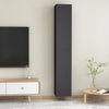 TV-tasot 2 kpl harmaa 30,5x30x90 cm tekninen puu
