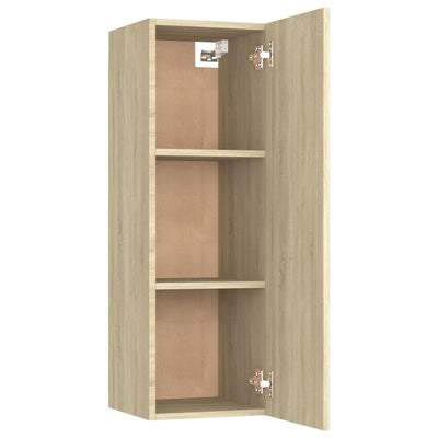 TV-tasot 2 kpl Sonoma-tammi 30,5x30x90 cm tekninen puu