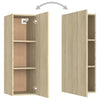TV-tasot 2 kpl Sonoma-tammi 30,5x30x90 cm tekninen puu