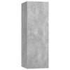TV-taso betoninharmaa 30,5x30x90 cm lastulevy