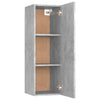 TV-taso betoninharmaa 30,5x30x90 cm lastulevy