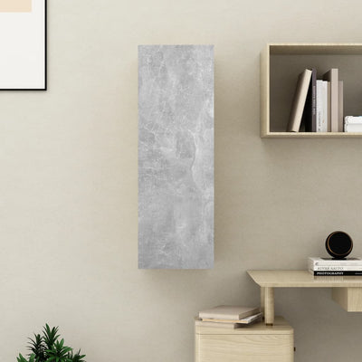 TV-taso betoninharmaa 30,5x30x90 cm lastulevy