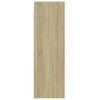 TV-tasot 2 kpl valkoinen ja Sonoma 30,5x30x90 cm tekninen puu