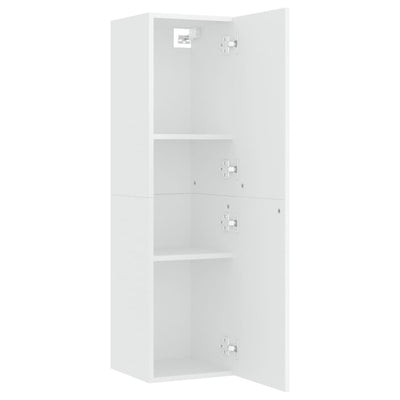 TV-tasot 2 kpl valkoinen 30,5x30x110 cm tekninen puu