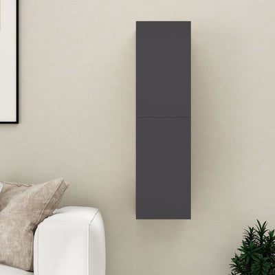 TV-taso harmaa 30,5x30x110 cm tekninen puu