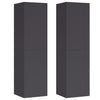 TV-tasot 2 kpl harmaa 30,5x30x110 cm tekninen puu