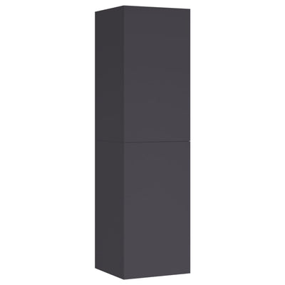 TV-tasot 2 kpl harmaa 30,5x30x110 cm tekninen puu