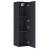 TV-tasot 2 kpl harmaa 30,5x30x110 cm tekninen puu