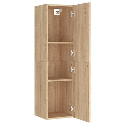 TV-taso Sonoma-tammi 30,5x30x110 cm tekninen puu