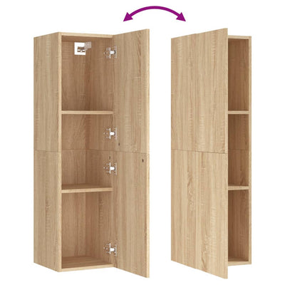 TV-taso Sonoma-tammi 30,5x30x110 cm tekninen puu