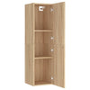 TV-tasot 2 kpl Sonoma-tammi 30,5x30x110 cm tekninen puu