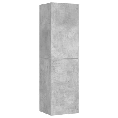 TV-taso betoninharmaa 30,5x30x110 cm tekninen puu