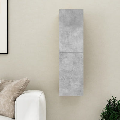 TV-taso betoninharmaa 30,5x30x110 cm tekninen puu
