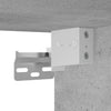 TV-tasot 2 kpl betoninharmaa 30,5x30x110 cm tekninen puu