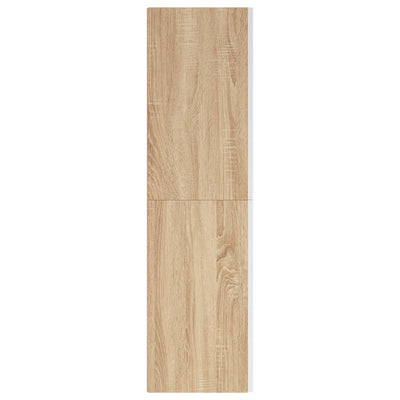 TV-tasot 2 kpl valkoinen/Sonoma 30,5x30x110 cm tekninen puu
