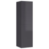 TV-tasot 2 kpl korkeakiilto harmaa 30,5x30x110 cm tekninen puu