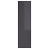 TV-tasot 2 kpl korkeakiilto harmaa 30,5x30x110 cm tekninen puu