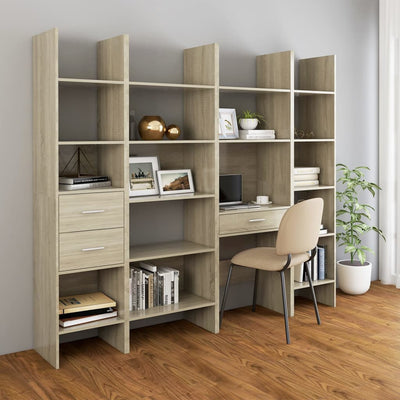 Kirjahylly Sonoma-tammi 40x35x180 cm tekninen puu